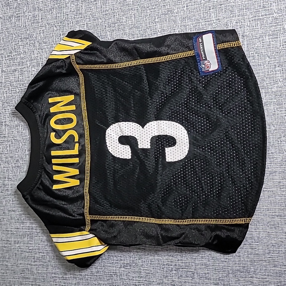 NWOT NFL Pittsburgh Steelers Wilson #3 Pet Dog Jersey Shirt Top Size Medium